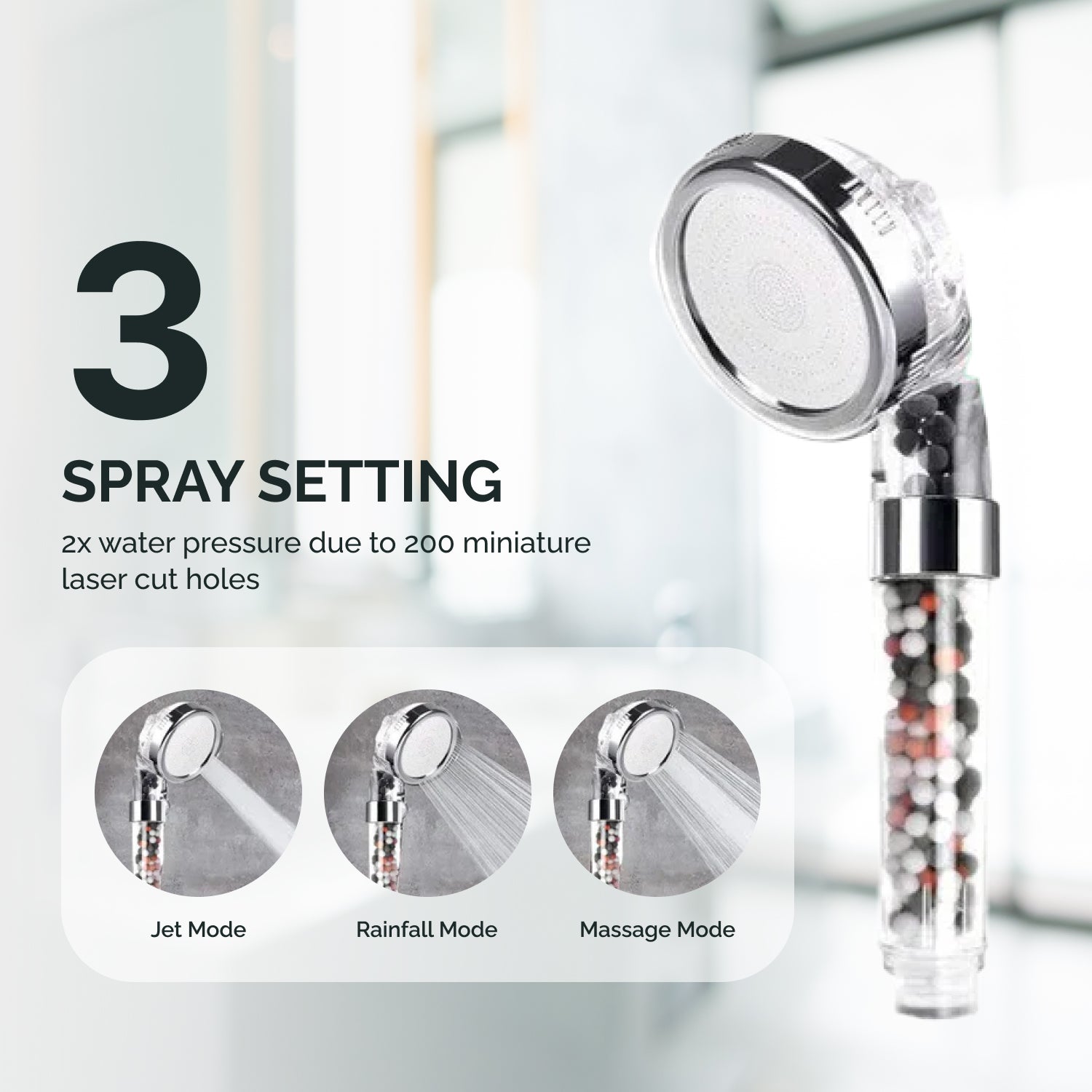 Hard vannfiltreringssett + veggadapter