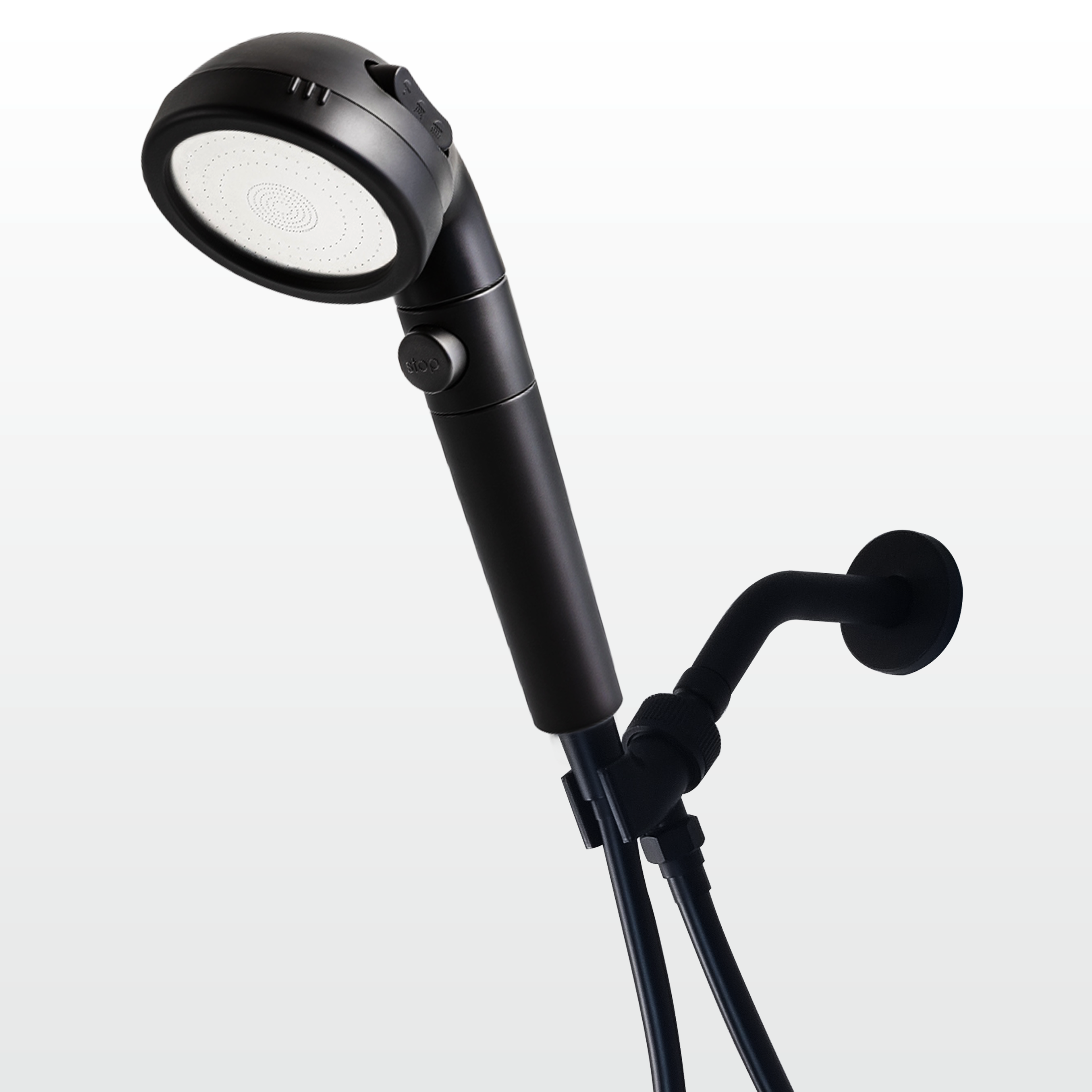 Black Ecopower Shower Head