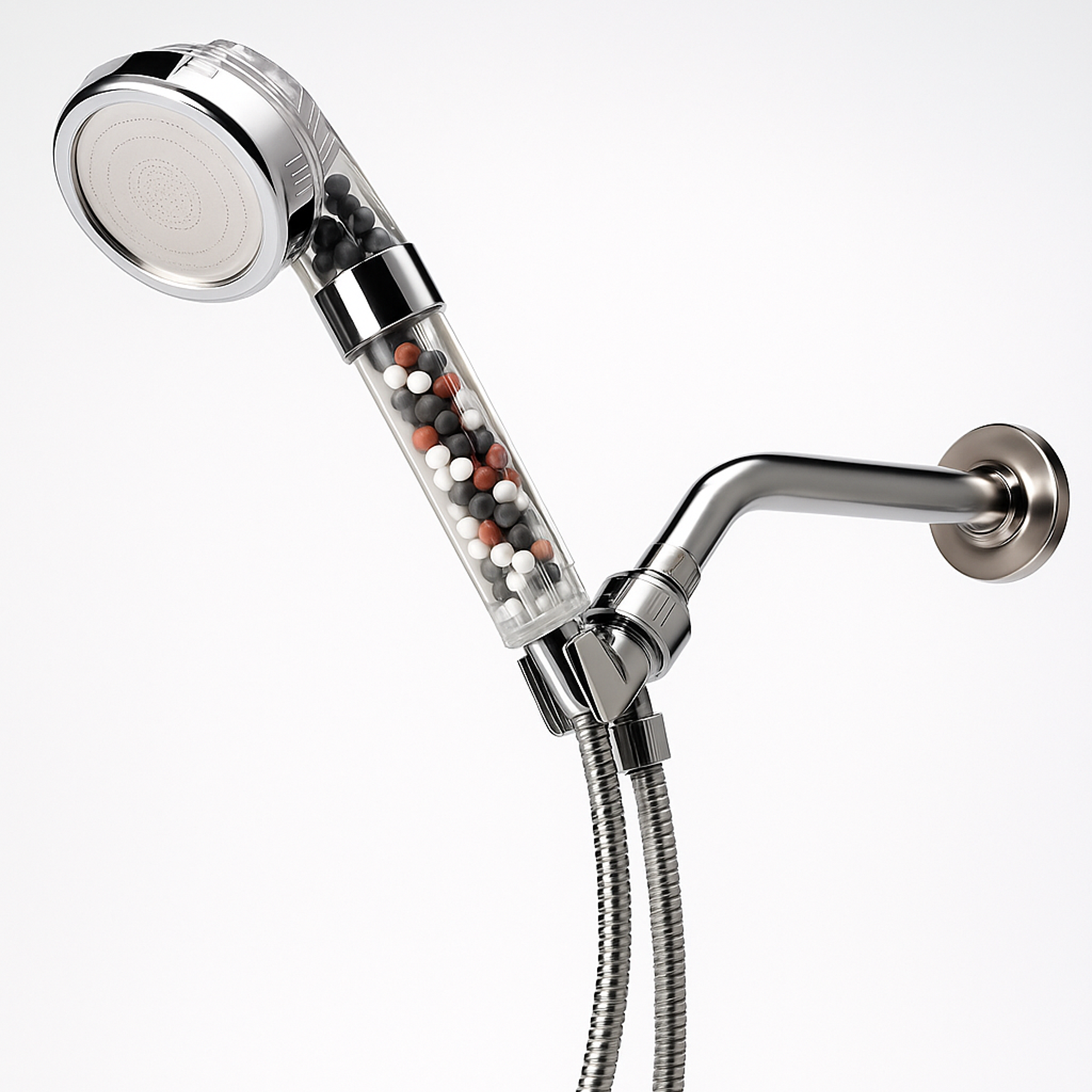 Filtrert ionisk Ecopower-dusjhode, kompatibelt med elektrisk dusj