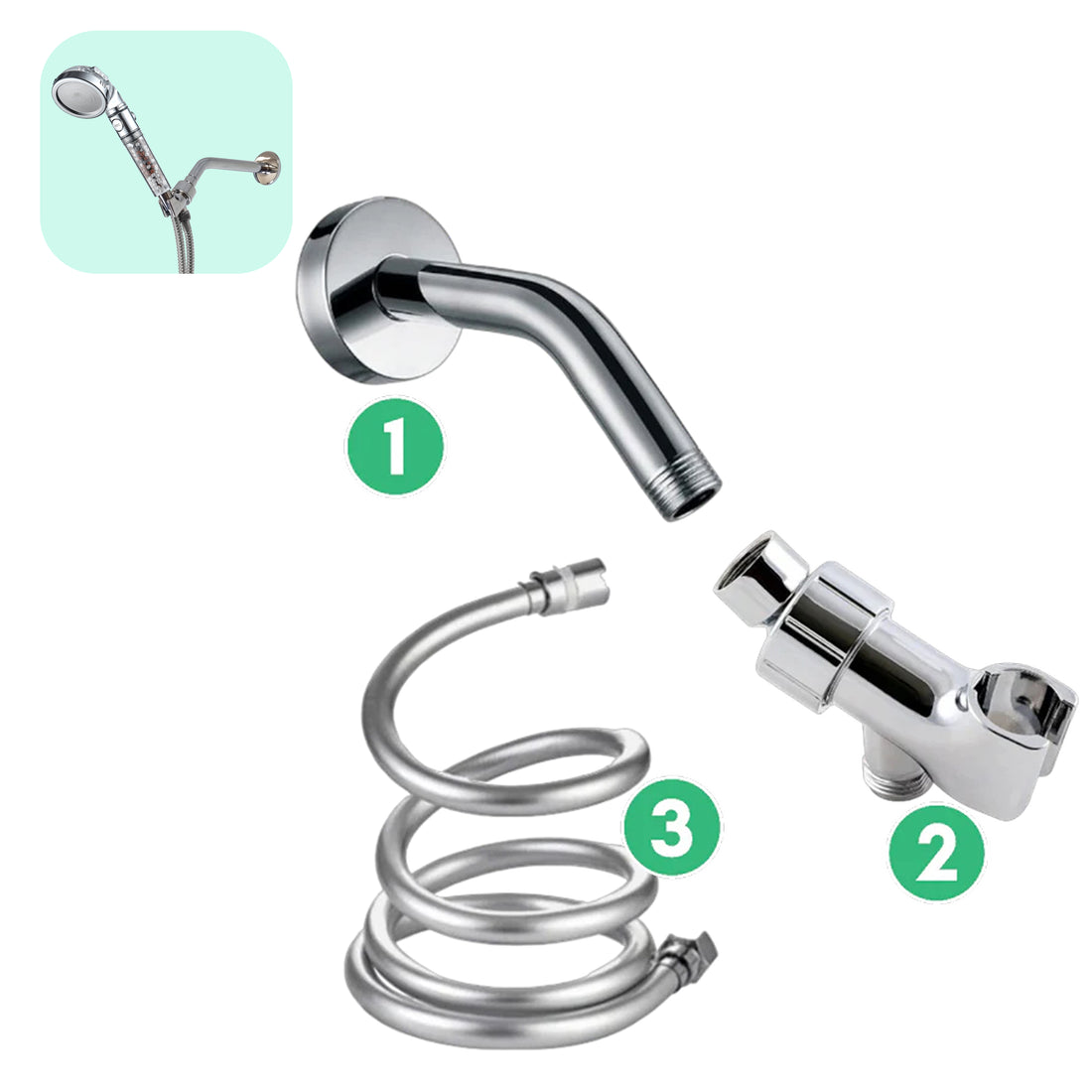 Veggmonteringssett - Krom