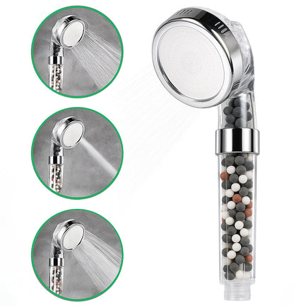 Filtrert ionisk Ecopower-dusjhode, kompatibelt med elektrisk dusj