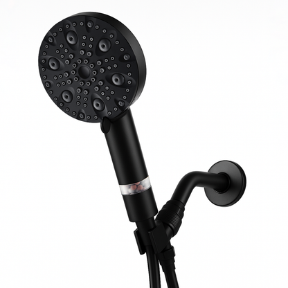 Ecolux høytrykksdusjhode med 9 moduser (med filter)