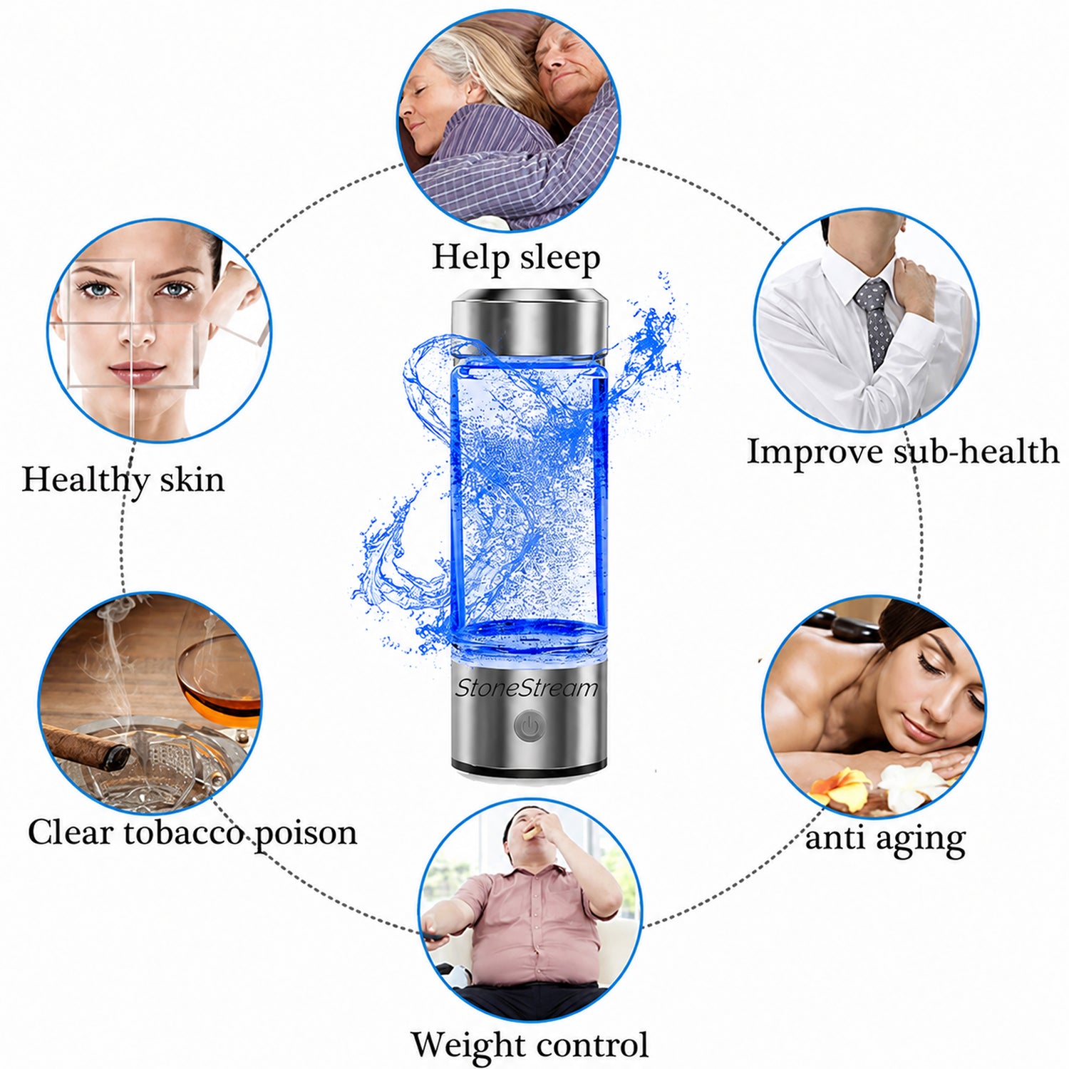 Ultimate Hydrogen Water Bottle 420ml (14.2 oz)
