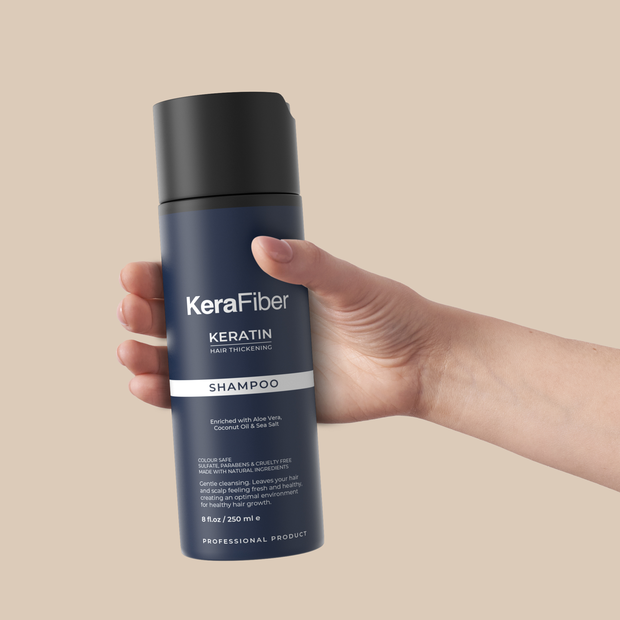 Keratin hardt vannssjampo