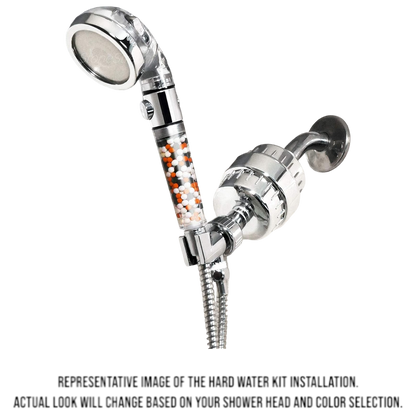 10-Mode Luxury Shower Head with Hard Water Filtration Kit